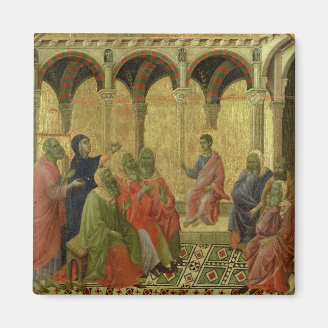 Kristus bland Läkare, 1308-11 Magnet (Framsidan)