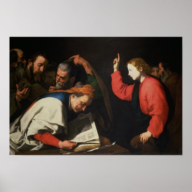 Kristus bland Läkare, 1630 Poster (Framsidan)