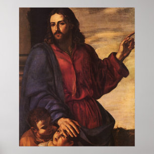 Kristus Blating Children by Artemisia Gentileschi Poster