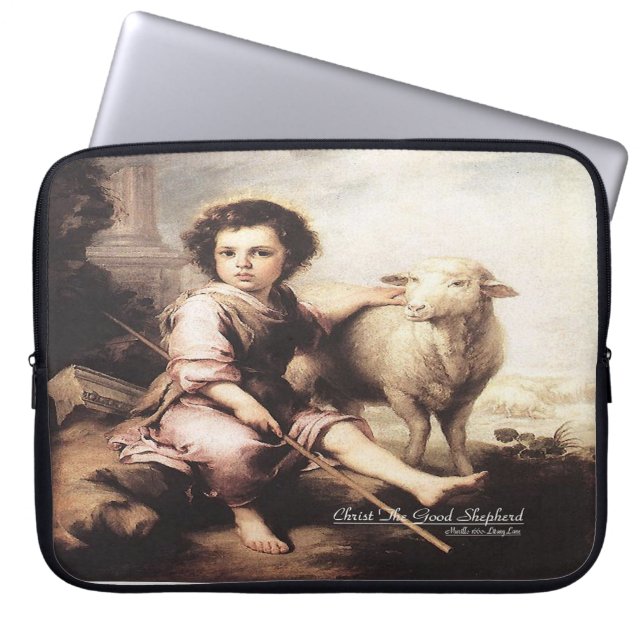 Kristus Bra Shepherd Laptop Fodral (Framsidan)