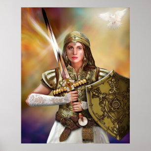 Kristus bride Warrior Poster