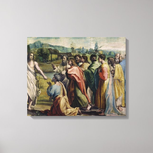 Kristus Charge till St. Peter (tecknad för Sist Canvastryck (Framsida)