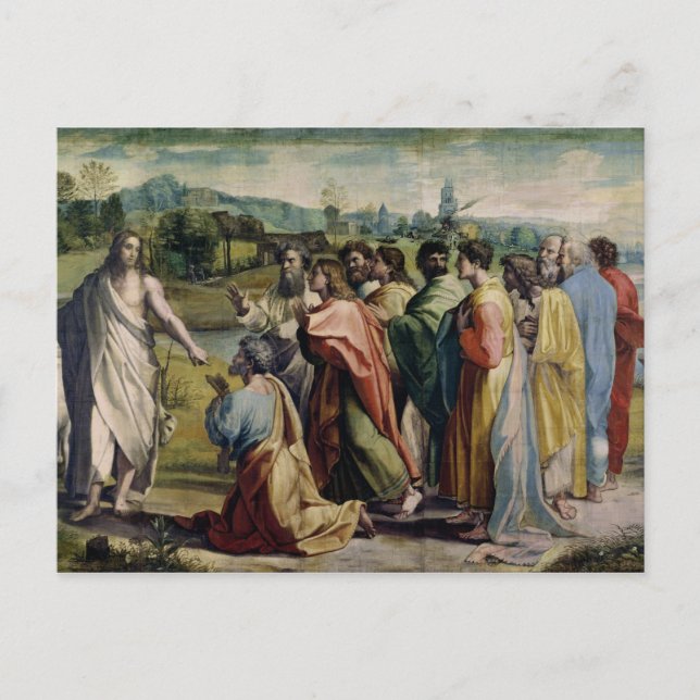 Kristus Charge till St. Peter (tecknad för Sist Vykort (Framsida)