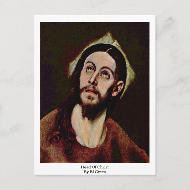 Kristus chef av El Greco Vykort (Framsida)