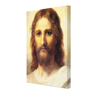 Kristus chef av Heinrich Hofmann Canvastryck