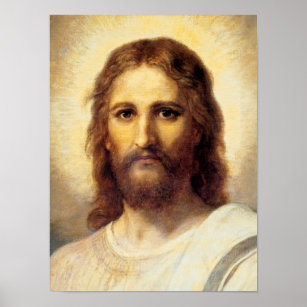 Kristus chef av Heinrich Hofmann Poster