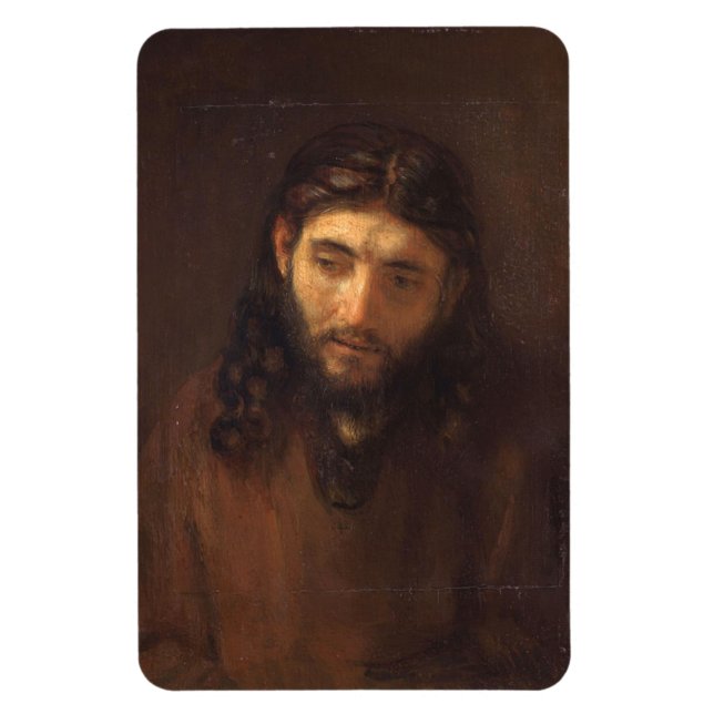 Kristus chef av Rembrandt 1648 Magnet (Vertikal)