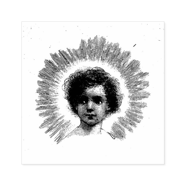 Kristus Child Religiösa Christian Stämpel (Tryck)