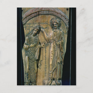 Kristus Crowning av kejsaren Constantine VII Vykort