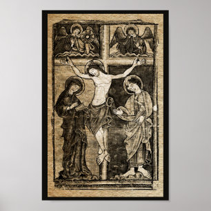 Kristus Crucifixion i Sepia   POSTER