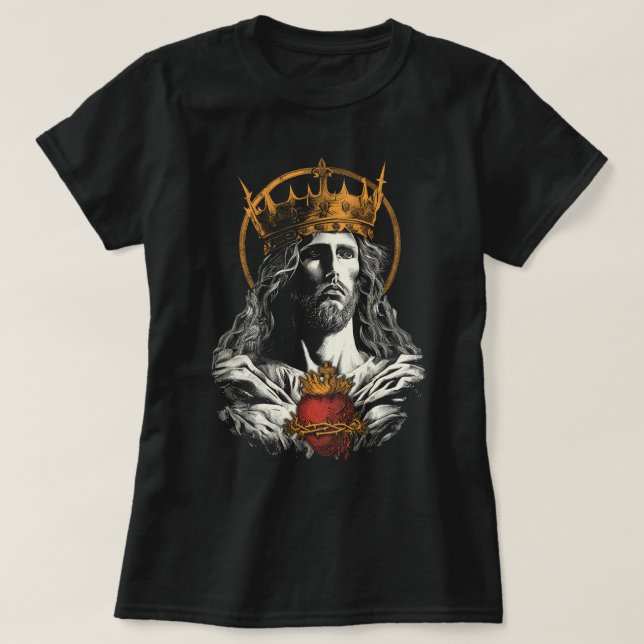 Kristus, den Kung-katolska shierarkin, Kristus Jes T Shirt (Design framsida)