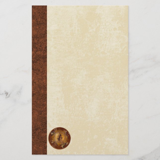 Kristus den Pantakrator kristensymbolen Brevpapper (Framsida)