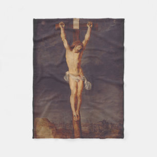 Kristus död på kor av Peter Paul Rubens Fleecefilt