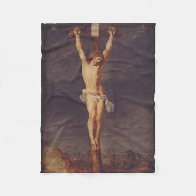 Kristus död på korset av Peter Paul Rubens Konst Fleecefilt (Framsidan)