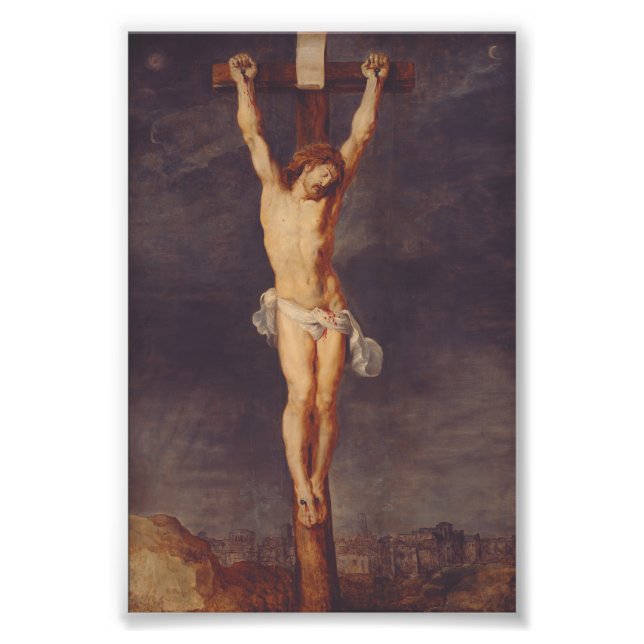 Kristus död på korset av Peter Paul Rubens Konst Fototryck (Framsidan)