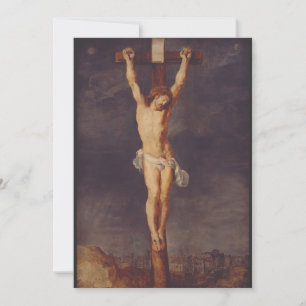 Kristus död på korset av Peter Paul Rubens Konst Julkort