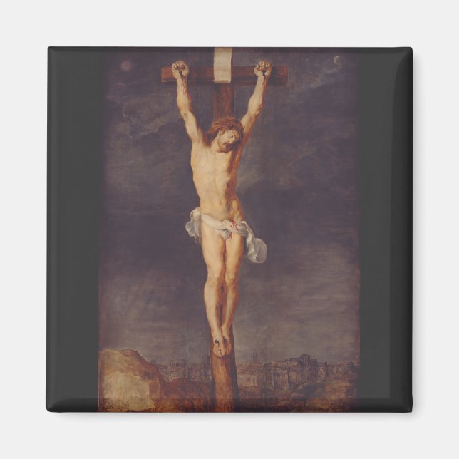 Kristus död på korset av Peter Paul Rubens  Magnet (Framsidan)