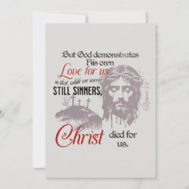 Kristus dog för amerikanska romer 5:8 julkort