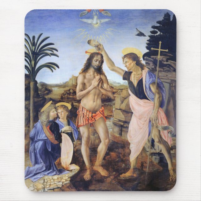 Kristus dop av Verrocchio, Leonardo da Vinci Musmatta (Framsidan)