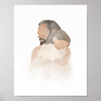 Kristus Embrace, Jesus, jesusmålning, lds art Poster