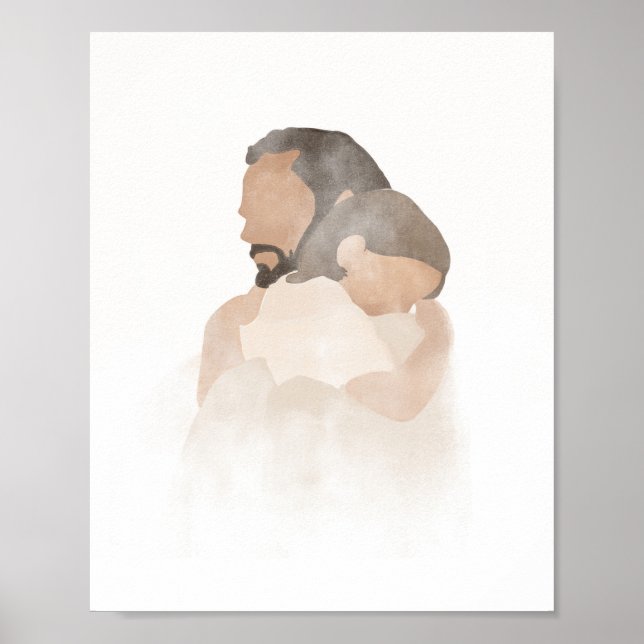 Kristus Embrace, Jesus, jesusmålning, lds art Poster (Framsidan)