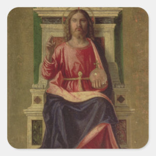 Kristus Entronated, 1505 Fyrkantigt Klistermärke