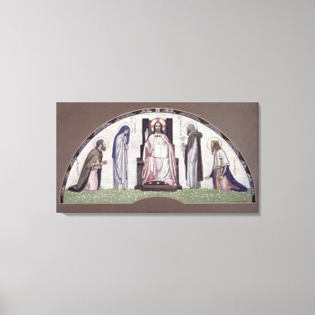 Kristus Entroned Canvastryck (Framsida)