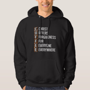 Kristus erbjuder förlåtelse för alla överallt hoodie