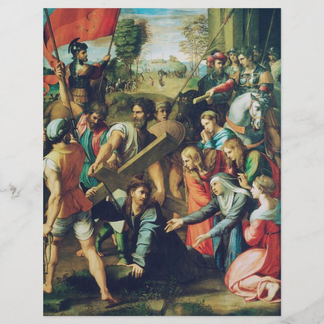 Kristus Fallar på vägen till Calvariation Reklamblad (Framsidan)