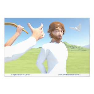 Kristus flaggellation fototryck