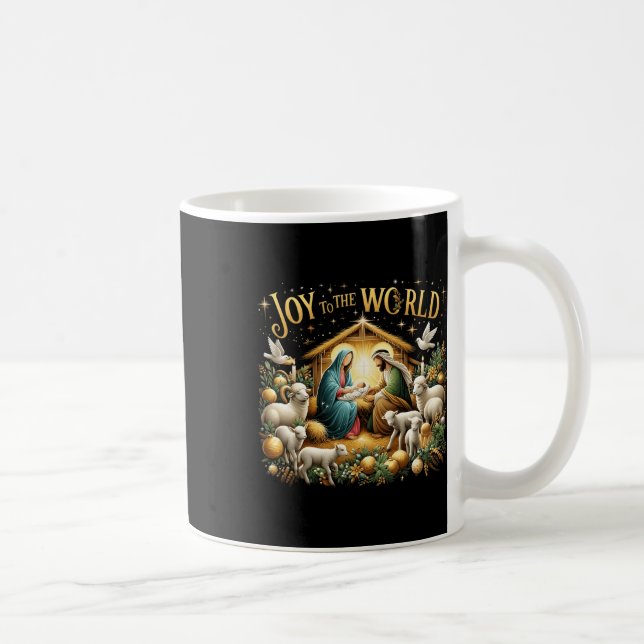 Kristus födelsedag Kristus Joy till Kaffemugg (Höger)