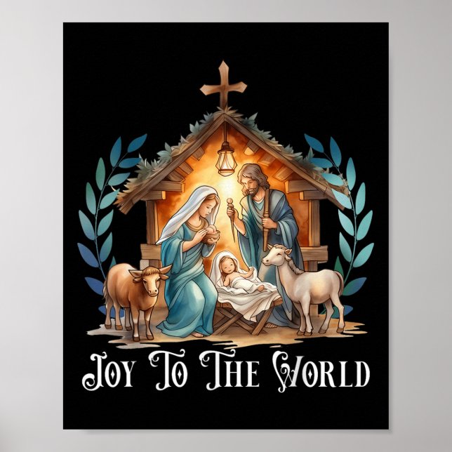 Kristus födelsedag Kristus Joy till Poster (Framsidan)