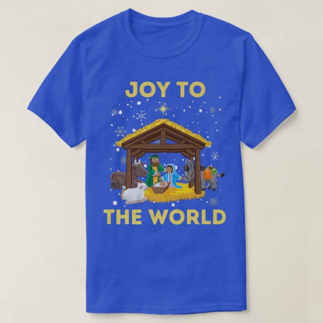 Kristus födelsedag Kristus Joy till T Shirt (Design framsida)