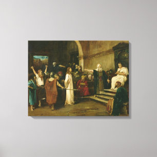 Kristus för Pilate, 1880 Canvastryck