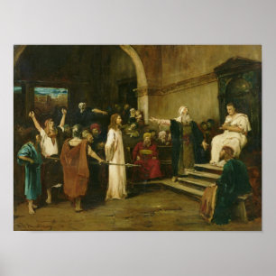 Kristus för Pilate, 1880 Poster