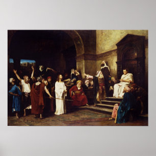 Kristus för Pilate Poster