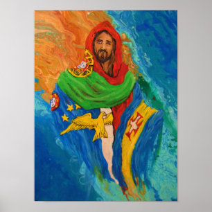 Kristus för Portugal Poster