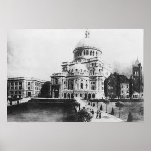Kristus första kyrka, Scientist i Boston Poster