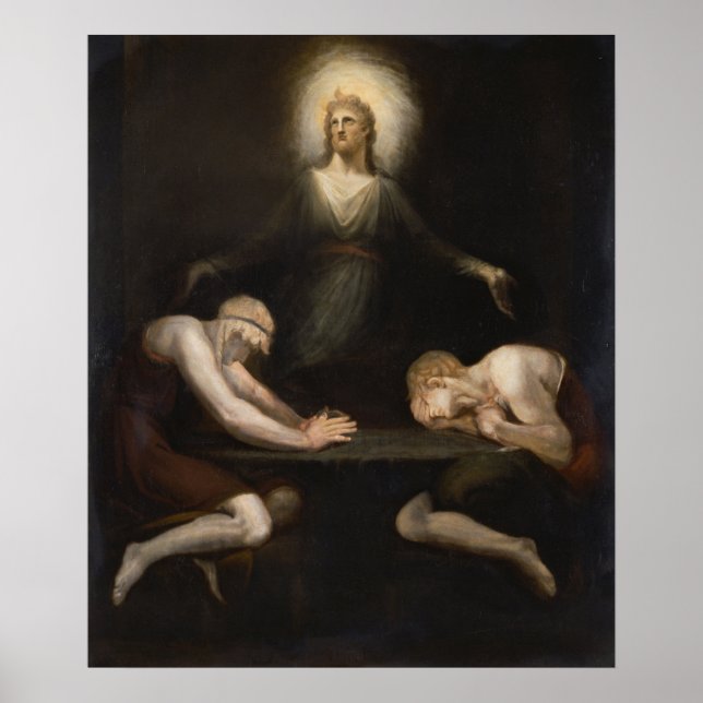 Kristus försvinner i Emmaus av Henry Fuseli Poster (Framsidan)