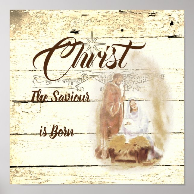 Kristus Frälsaren är född Poster (Framsidan)