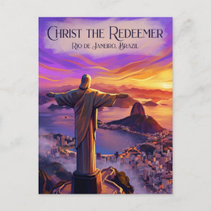 Kristus Frälsaren Brasilien Vykort