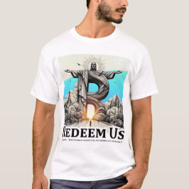 Kristus Frälsaren: Fräls oss (Psalm 130:7) T Shirt