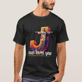 Kristus Frälsaren-statyn stående i ett J T Shirt