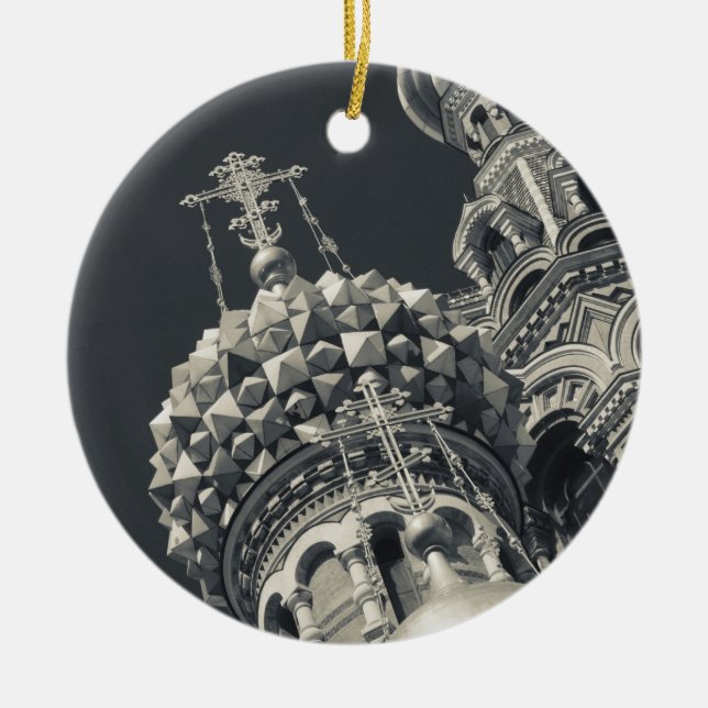 Kristus Frälsarens kyrka Julgransprydnad Keramik (Framsidan)