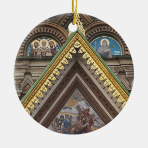 Kristus Frälsarens kyrka Julgransprydnad Keramik