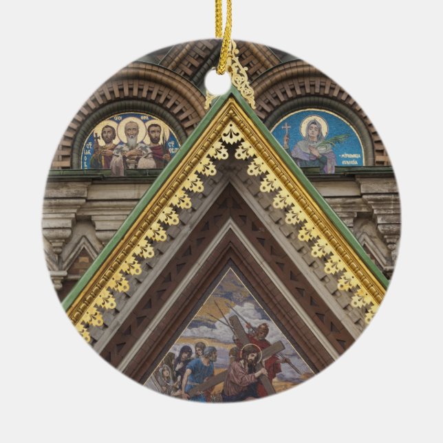 Kristus Frälsarens kyrka Julgransprydnad Keramik (Framsidan)