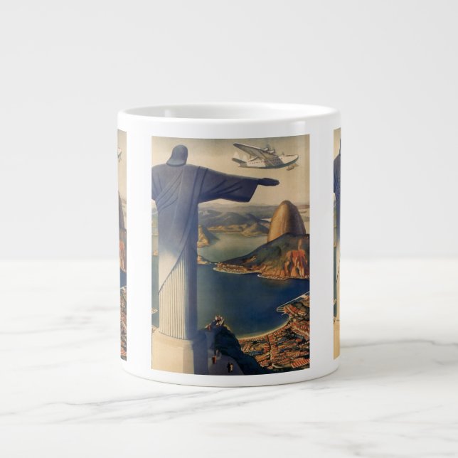 Kristus Frälsarens staty, Rio De Janeiro, Brasilie Jumbo Mugg (Framsidan)