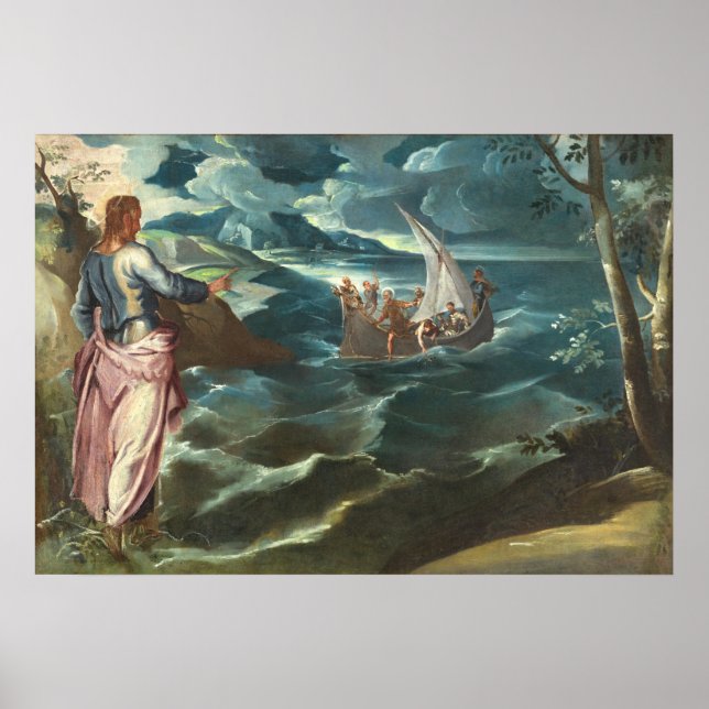 Kristus Galilee - Jacopo Tintoretto Fine Art Poste Poster (Framsidan)