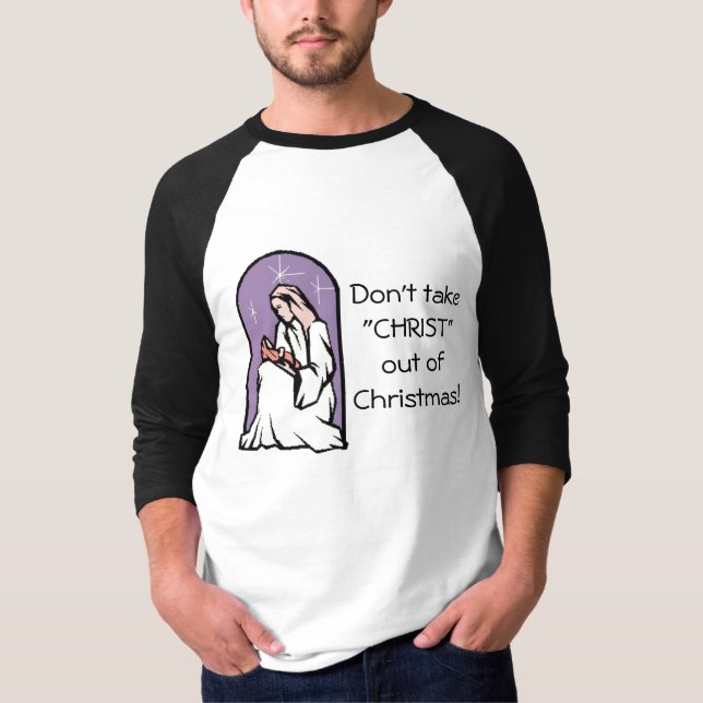 Kristus god jul t-shirt (Framsida)