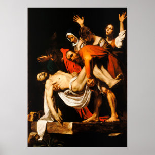 Kristus gravbment - Caravaggio Poster